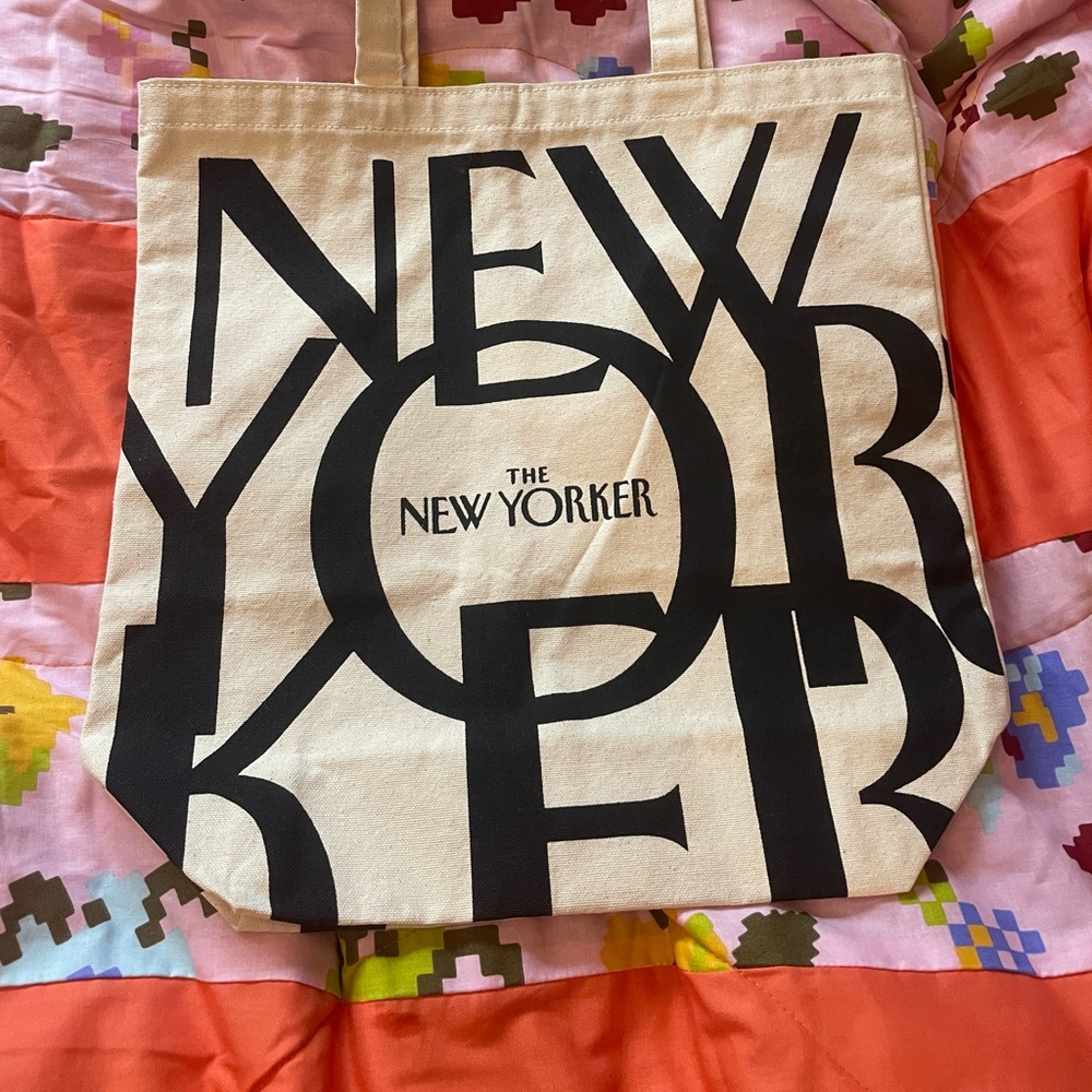 New Yorker canvas tote